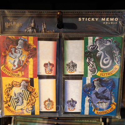 ハリーポッターグッズ/ホグワーツ付箋セット