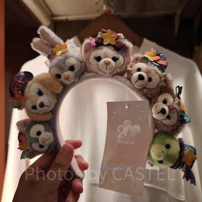 香港ディズニー20周年「ダッフィー＆フレンズ・グランドセレブレーショングッズ」：7キャラフェイスアイコンカチューシャ