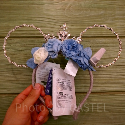 香港ディズニーアナ雪グッズ：エルサイメージの結晶風カチューシャ