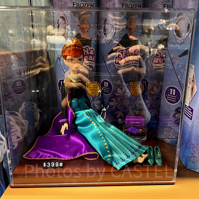 香港ディズニーアナ雪グッズ：アナの着せ替え人形