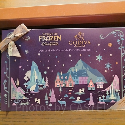 香港ディズニーアナ雪グッズ：【GODIVAコラボ】チョコクッキー
