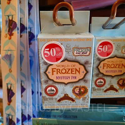 香港ディズニーアナ雪グッズ:コレクタブルピンバッジ