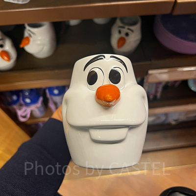 香港ディズニーアナ雪グッズ:オラフ型マグカップ
