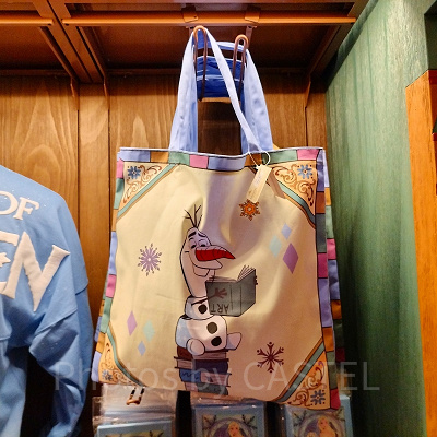 香港ディズニーアナ雪グッズ：オラフのトートバッグ