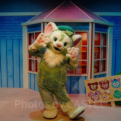 香港ディズニーのグリーティング：ダッフィー＆フレンズ・プレイハウスのジェラトーニ