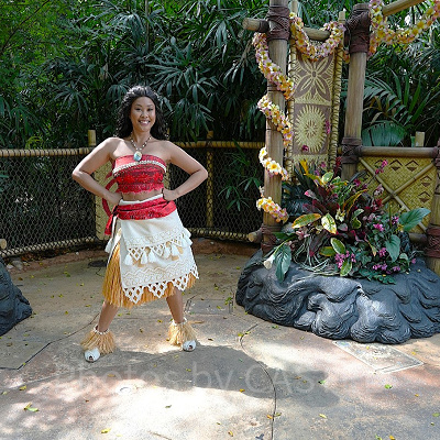 香港ディズニーのグリーティング：アドベンチャーランドのモアナ