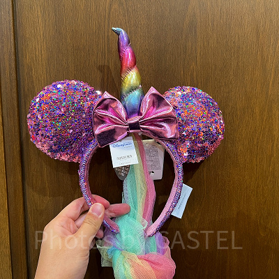 香港ディズニーカチューシャ:ユニコーンスパンコールカチューシャ
