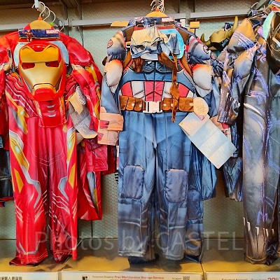 香港ディズニーマーベルグッズ:ヒーローなりきりスーツ