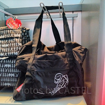 香港ディズニーマーベルグッズ：アイアンマン総柄大型エコバッグ