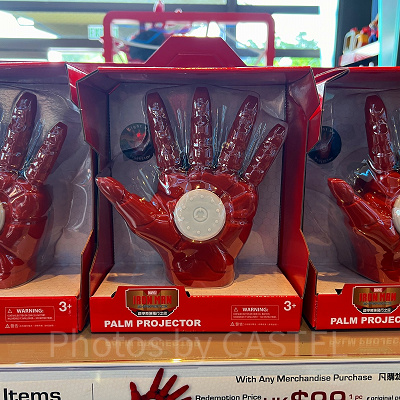 香港ディズニーマーベルグッズ：アイアンマンのパームプロジェクター