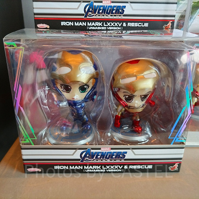 香港ディズニーマーベルグッズ：アイアンマン&レスキューのマスコットフィギュアスタンド
