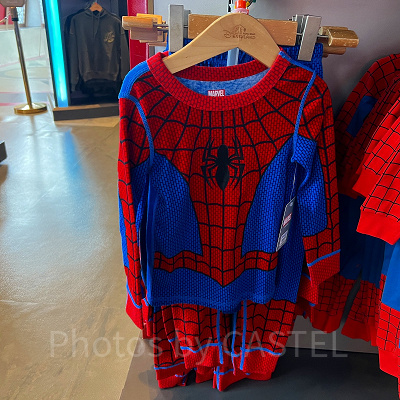 香港ディズニーマーベルグッズ：スパイダーマンなりきりトレーナー