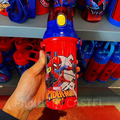 香港ディズニーマーベルグッズ:スパイダーマンの水筒