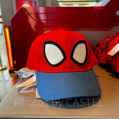 香港ディズニーマーベルグッズ：スパイダーマンのキャップ