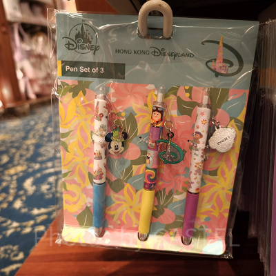 香港ディズニー20周年「フレンドタスティック」グッズ:ボールペン3本セット