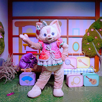香港ディズニー20周年:リーナベルとのグリーティング