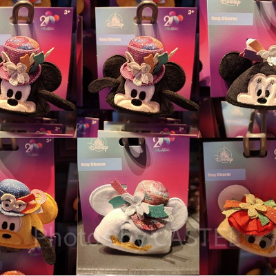 香港ディズニー20周年「ミッキー＆フレンズ・グランドセレブレーショングッズ」：バッグチャーム