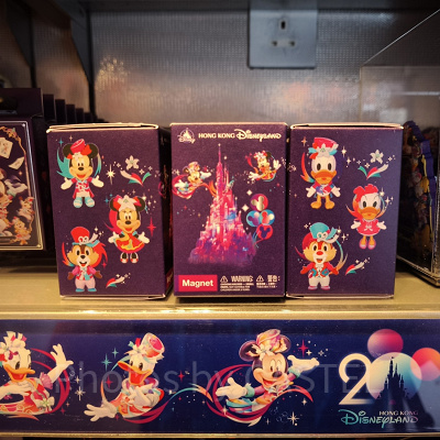 香港ディズニー20周年「ミッキー&フレンズ・グランドセレブレーショングッズ」:キャラクターマグネット