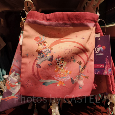 香港ディズニー20周年「ミッキー&フレンズ・グランドセレブレーショングッズ」:きんちゃく袋