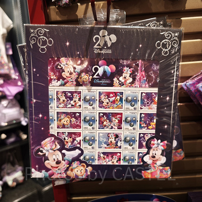 香港ディズニー20周年「ミッキー&フレンズ・グランドセレブレーショングッズ」:香港の切手セット