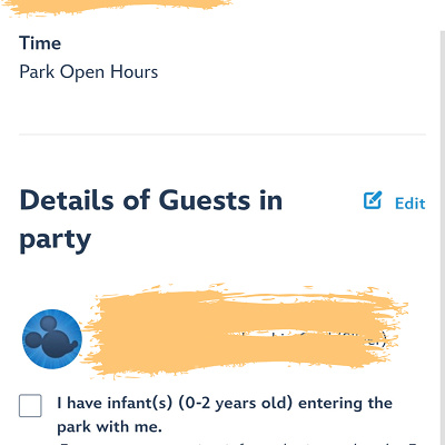香港ディズニー入園予約:確認画面です。チケットと日付を確認してConfirm!