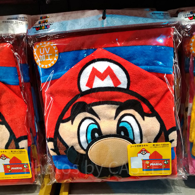 フード付きタオル マリオ