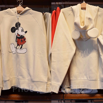 ミッキー耳付きパーカー(ホワイト)