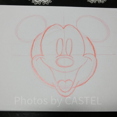 ミッキーの書き方ステップ⑥-1