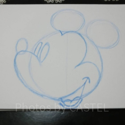 ミッキーの書き方ステップ⑦-2