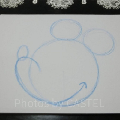 ミッキーの書き方ステップ④