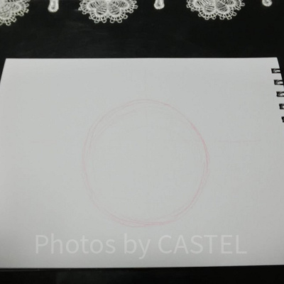 ミッキーの書き方ステップ①