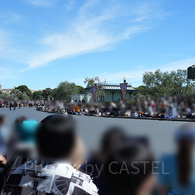 スプーキー”Boo!”パレードの場所取りの様子