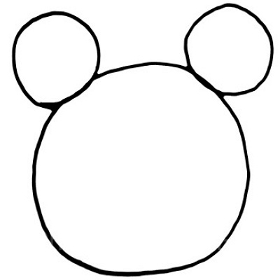 耳はもっと大きくてもよさそうですね。お馴染みのミッキーマーク