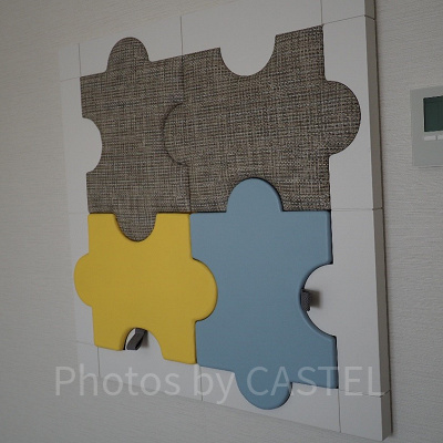 お部屋にあったパズルを外すと面白い仕掛けが