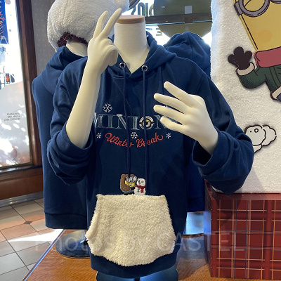 ボブとティムのボアポケットパーカー/USJクリスマスグッズ2022