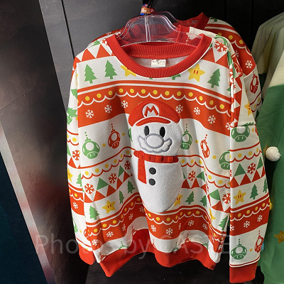 マリオのキッズスウェットトレーナー／USJクリスマスグッズ 2022