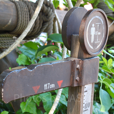 揺れが大きく、身長制限のあるインディ・ジョーンズ・アドベンチャー