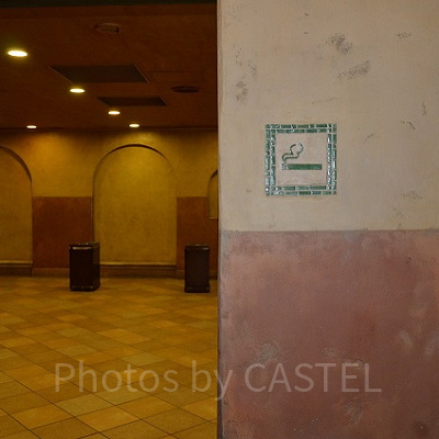 ジャングルクルーズ横の喫煙所内部