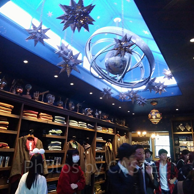 USJのハリーポッターショップ内