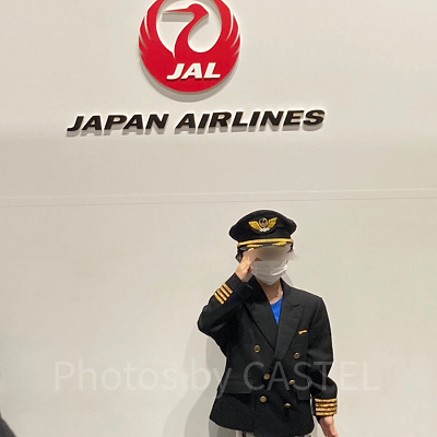 JAL記念撮影