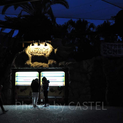 夜のジュラシックパークエリア／USJ