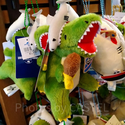 ジュラシックパークティラノ＆ジョーズぬいぐるみキーホルダー