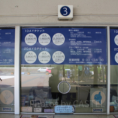 鴨川シーワールドのチケット売り場