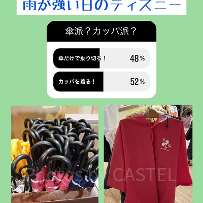 カッパ派？雨派？インスタのアンケート結果
