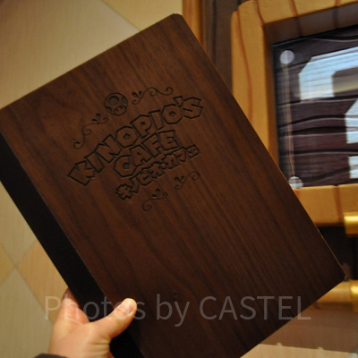 キノピオカフェのメニュー表