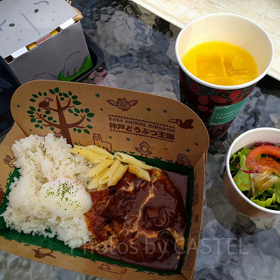 神戸どうぶつ王国のランチメニュー