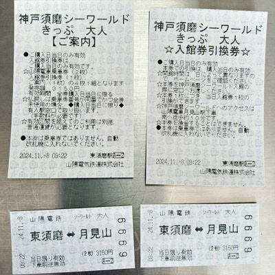 神戸須磨シーワールドチケット:須磨シーワールドきっぷの内容