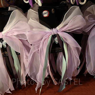 胡蝶しのぶのリボンヘアクリップ