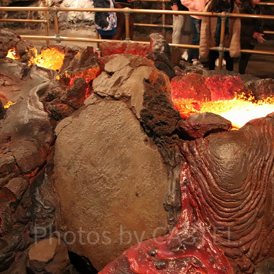 活火山を証明する溶岩