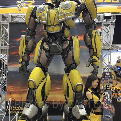 東京コミコン2018で展示された等身大バンブルビー